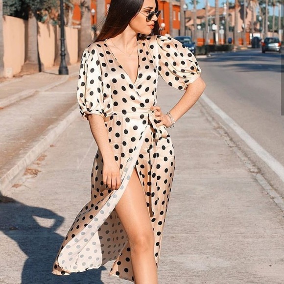 GORGEOUS ZARA NWT Polka Dot Dress - Picture 8 of 8